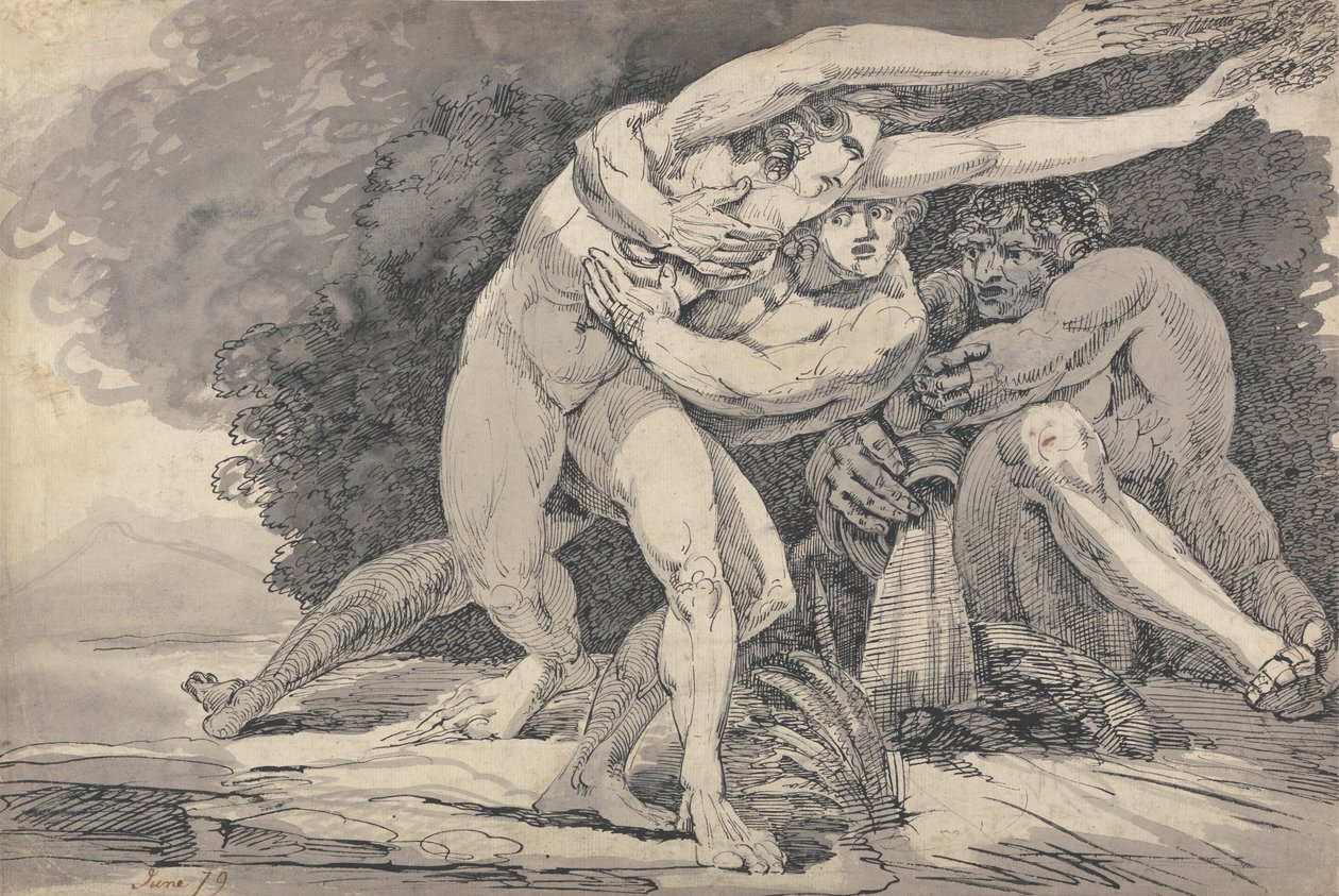 Apollo en Daphne door Master of the Giants