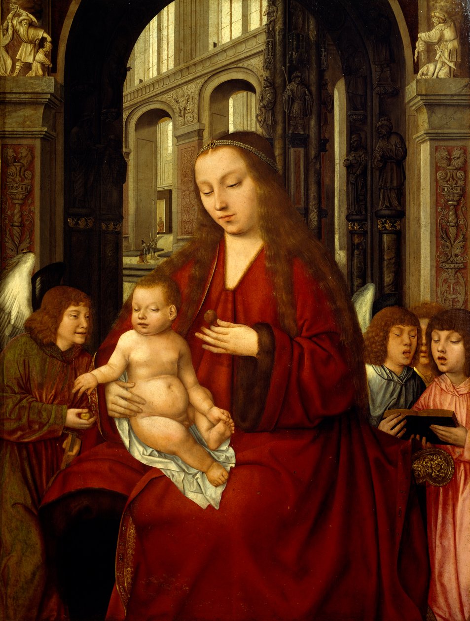 Madonna met Kind, begin 16e eeuw door Master of the Holy Blood
