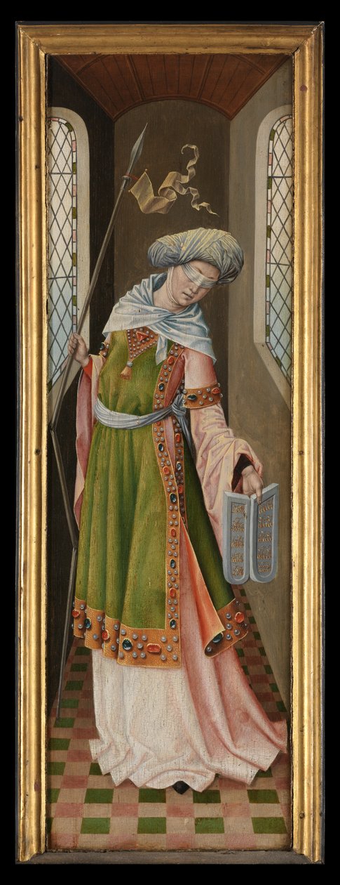 Allegorische figuur van de Synagoge, uit de Legende van St. Ursula door Master of the Legend of St. Ursula