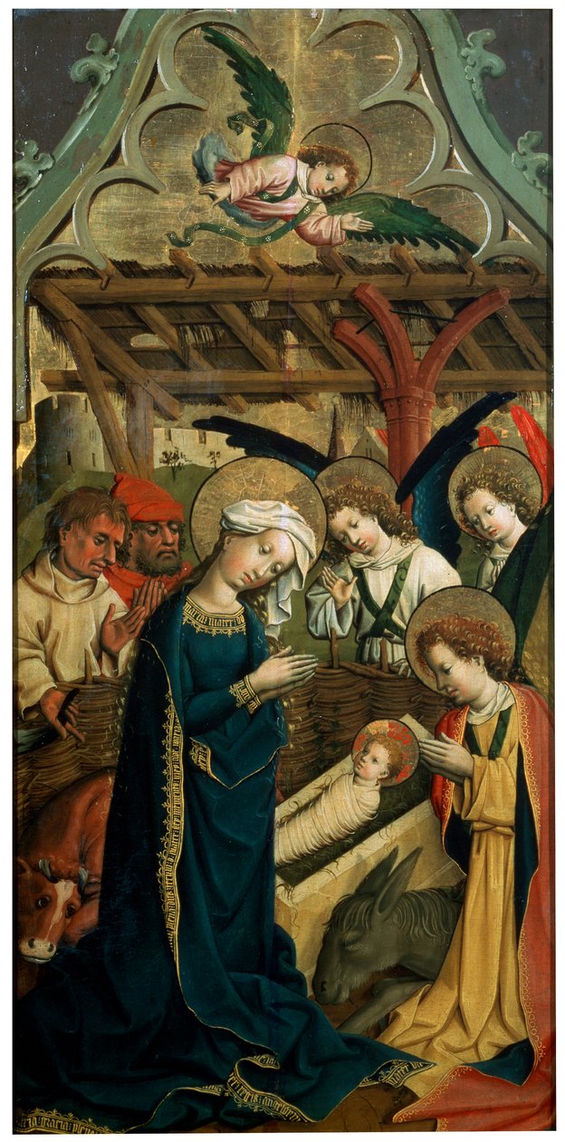 De geboorte van Christus, ca. 1440 door Master of the Lichtenstein Castle