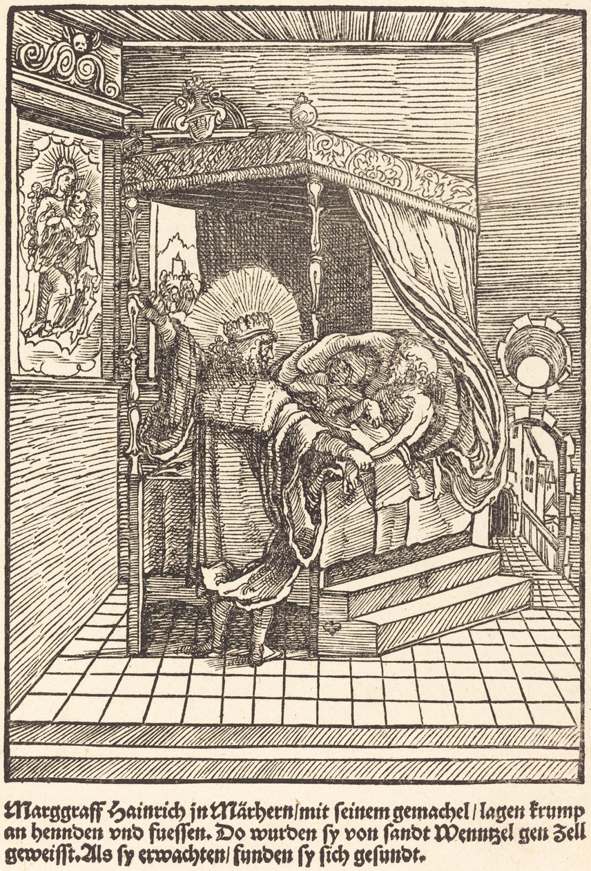 Marggraff Hainrich in Marhern ... door Master of the Miracles of Mariazell