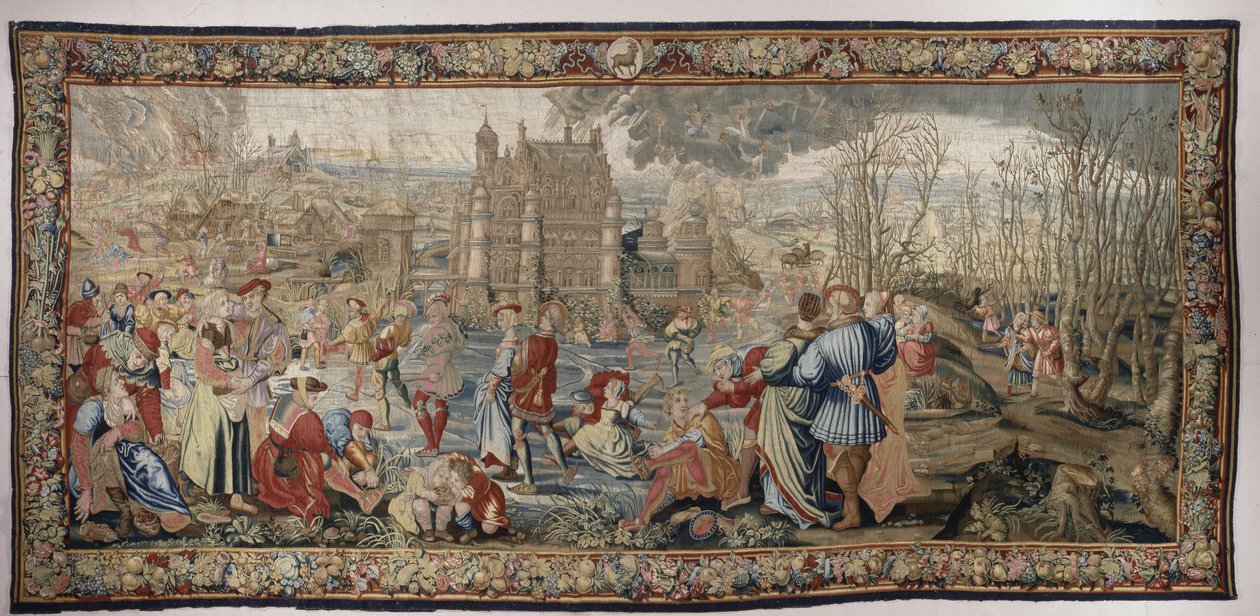 Winter, uit de Seizoenen van Lucas Serie, c.1535 door Master of the Months of Lucas Master of the Months of Lucas