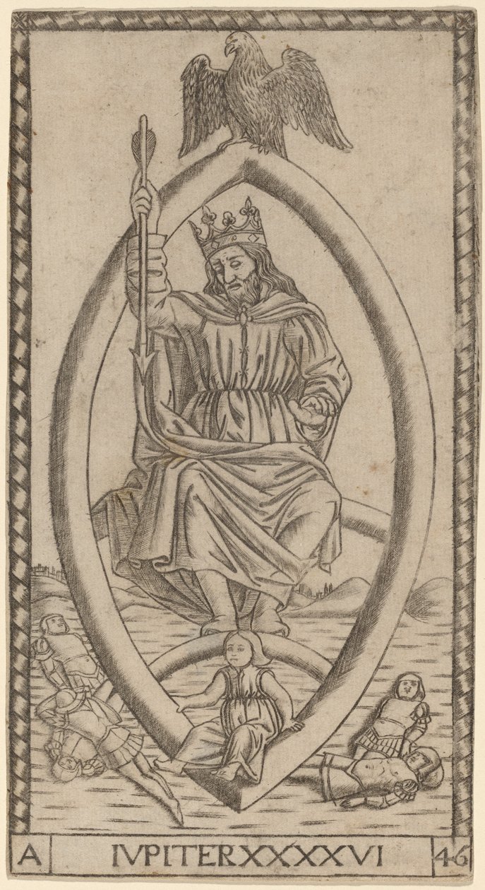 Jupiter door Master of the S Series Tarocchi