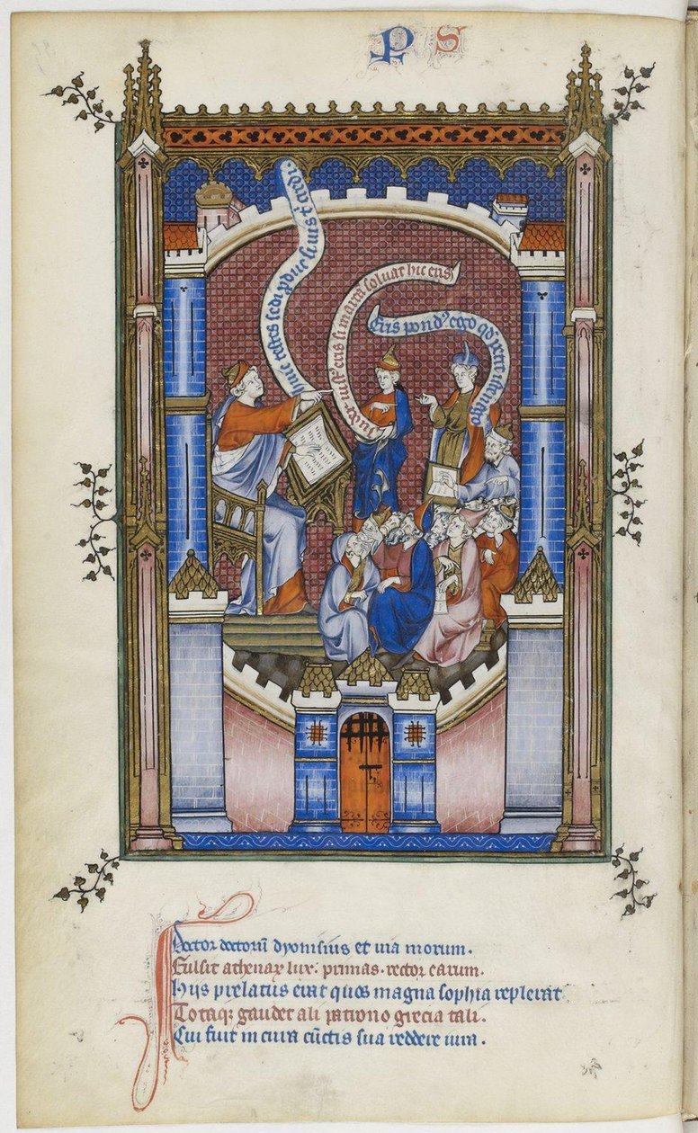 Het Leven van Sint Denis, 1317 door Master of the Vie de saint