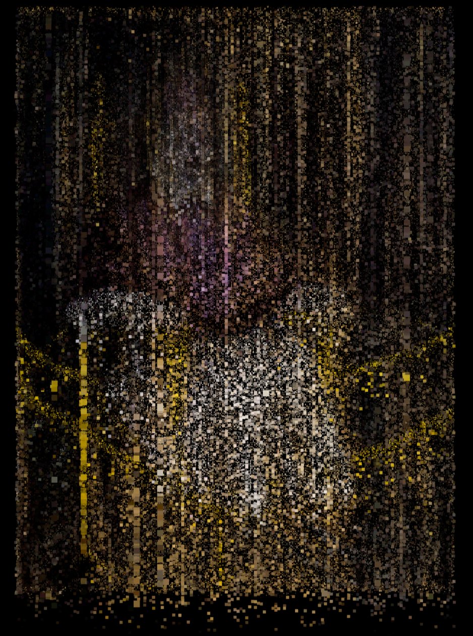 The End of Innocence, 2009 (scherm, projector en harde schijf) door Mat Collishaw