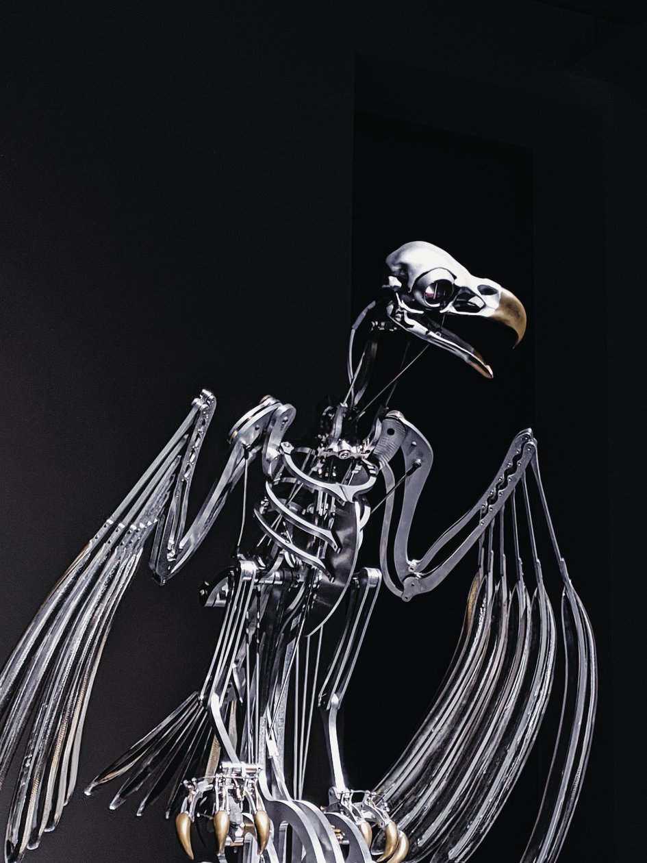 The Nerve Rack, 2019 (Acetaal, Acryl, Aluminium, Messing, Elektrische schakelingen, Verf, PVC, Hars, Servomotoren, Staal) door Mat Collishaw