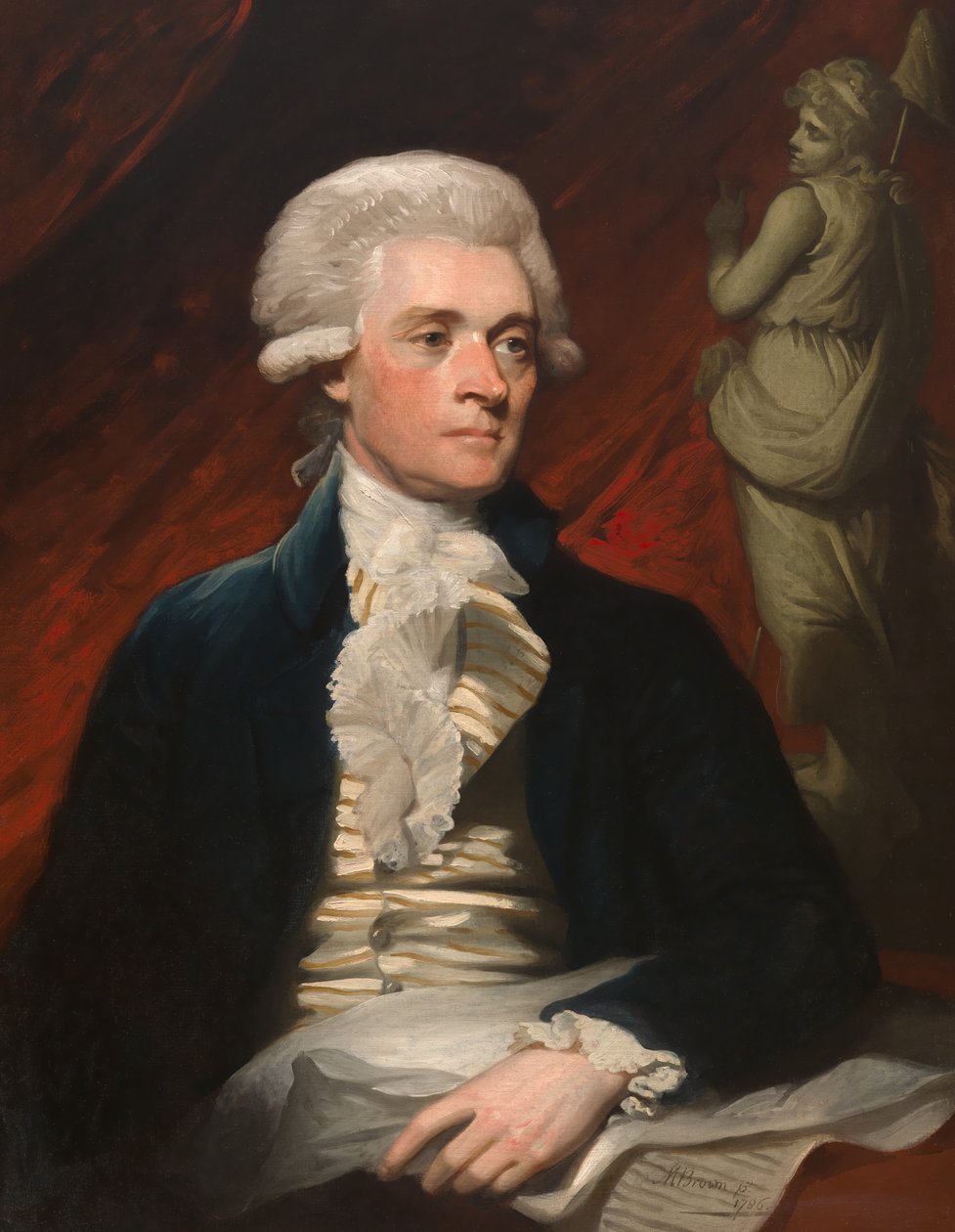 Thomas Jefferson (1743-1826) door Mather Brown