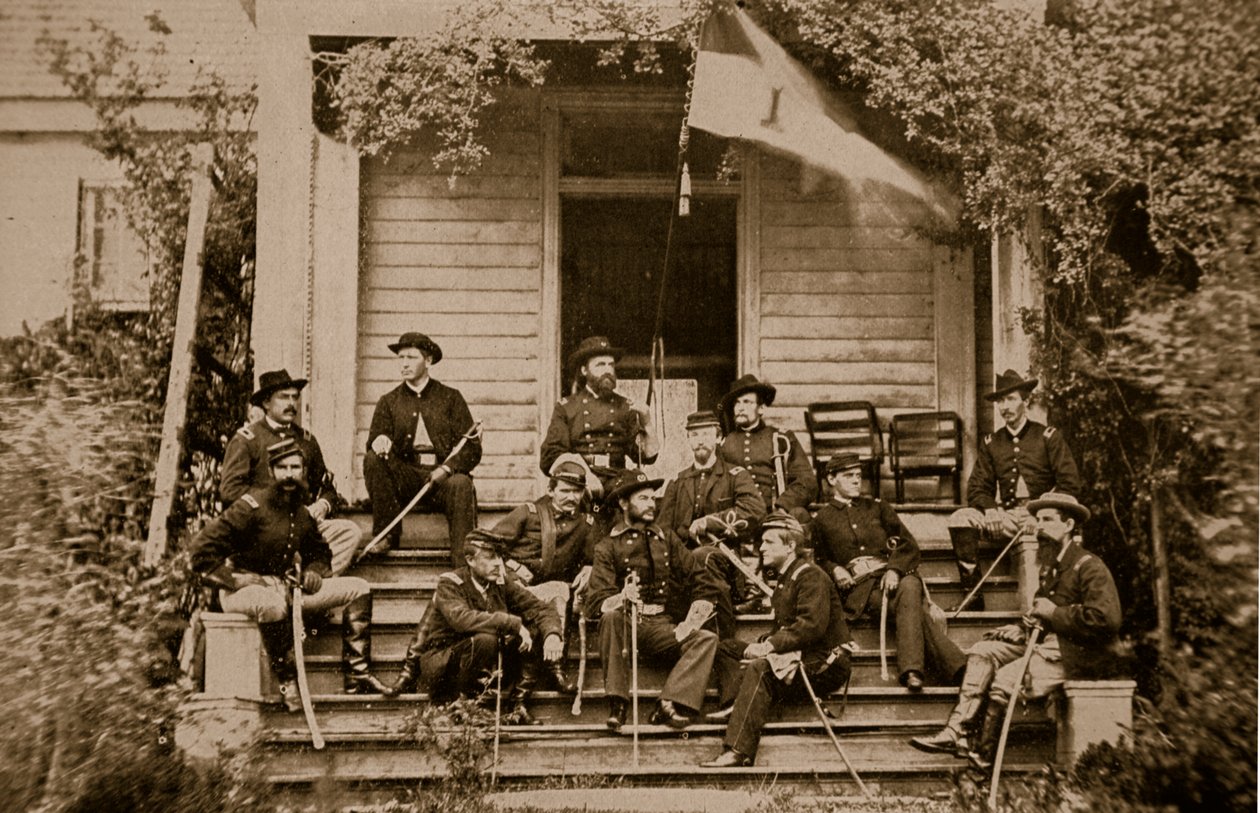 Generaal A. T. A. Torbert en staf, 1864 door Mathew B. Brady