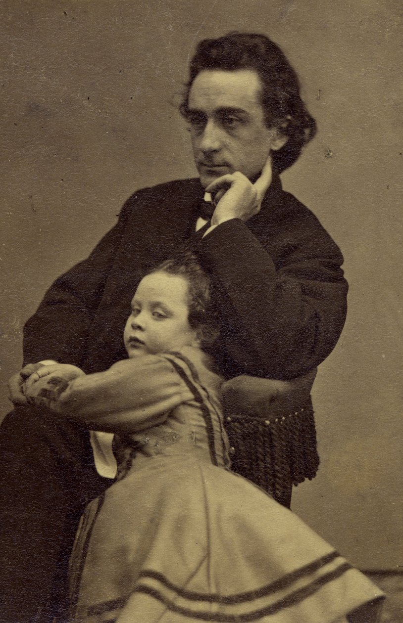 Edwin Booth en zijn dochter Edwina door Mathew B. Brady