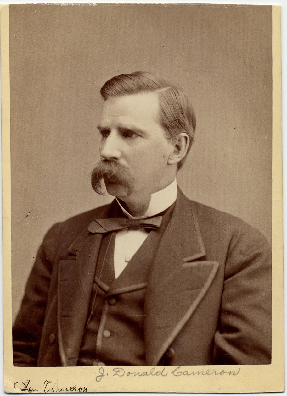 James Donald Cameron (1833-1918), Amerikaanse politicus, 32e Amerikaanse minister van Buitenlandse Zaken door Mathew B. Brady