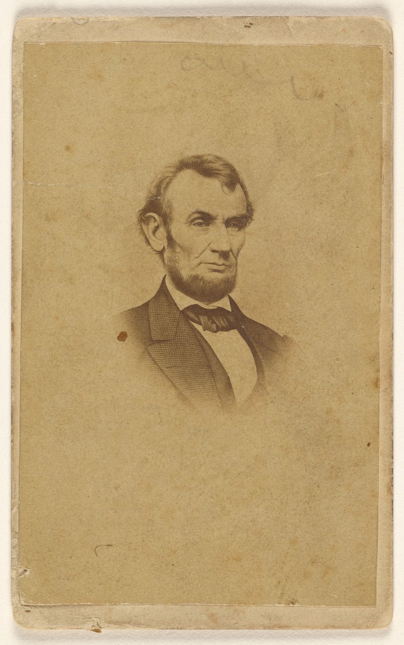 [Gravure van Abraham Lincoln naar een foto van Mathew B. Brady]. door Mathew B. Brady