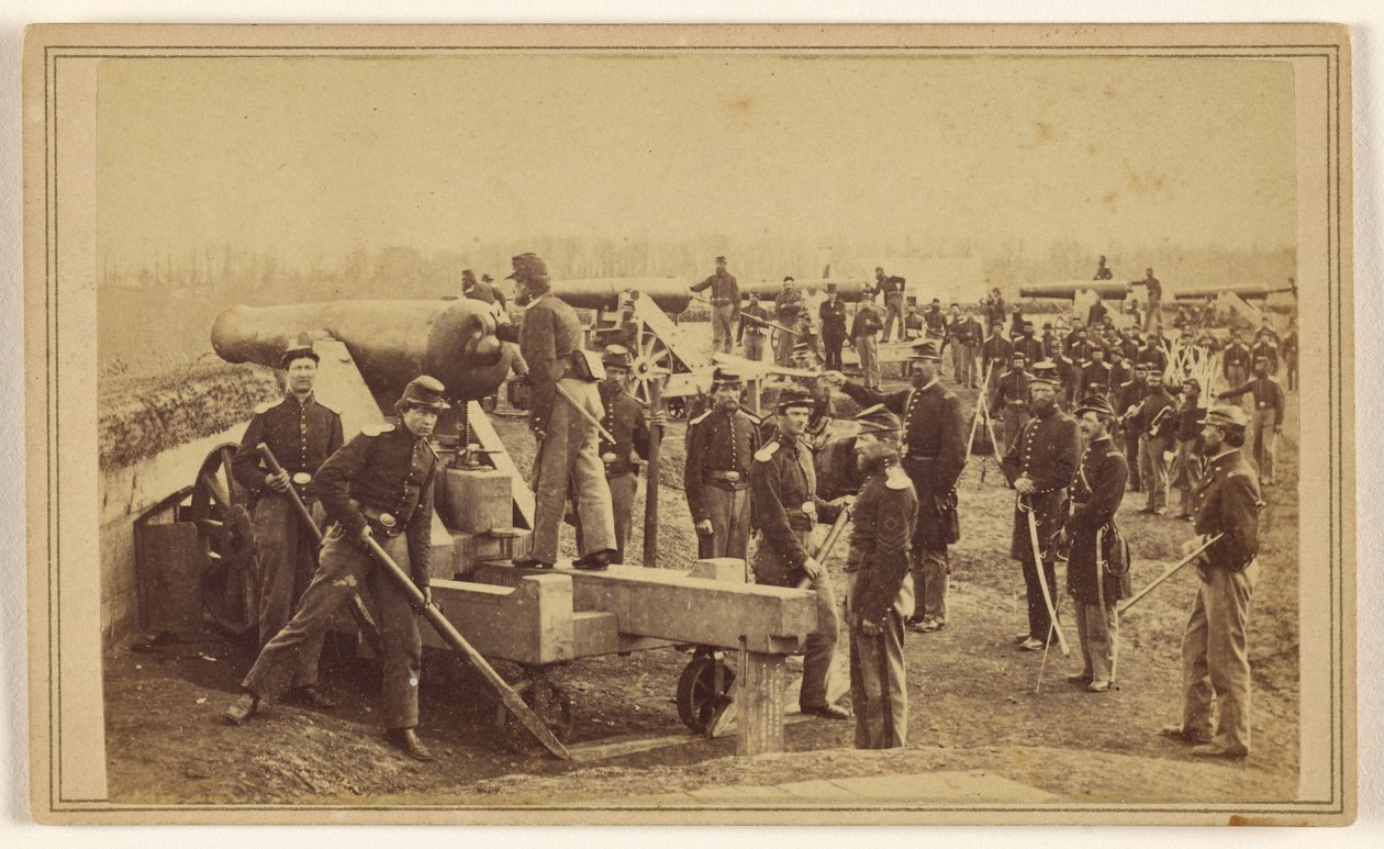 [De verdedigingswerken van Fort Totten rond Washington] door Mathew B. Brady