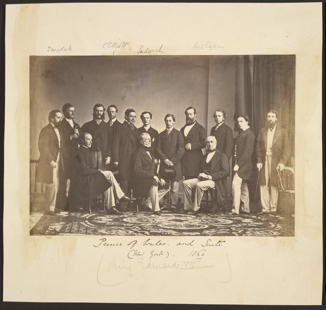 Prince of Wales and Suite (New York). 1860 door Mathew B. Brady