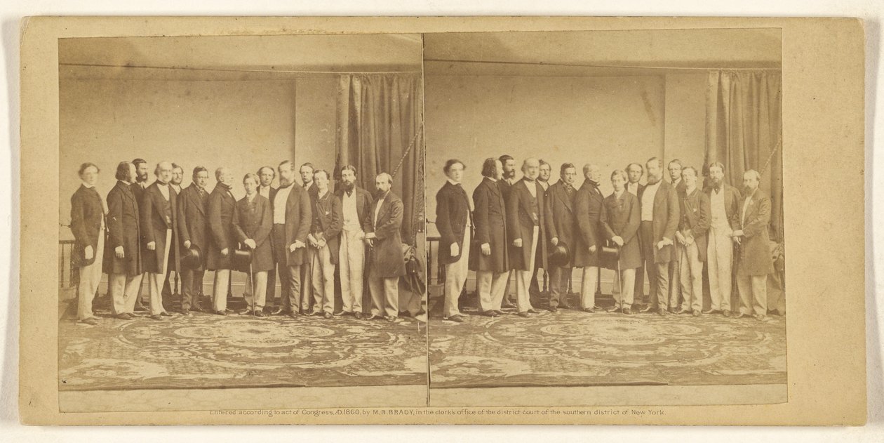 [De prins van Wales en zijn gevolg] door Mathew B. Brady