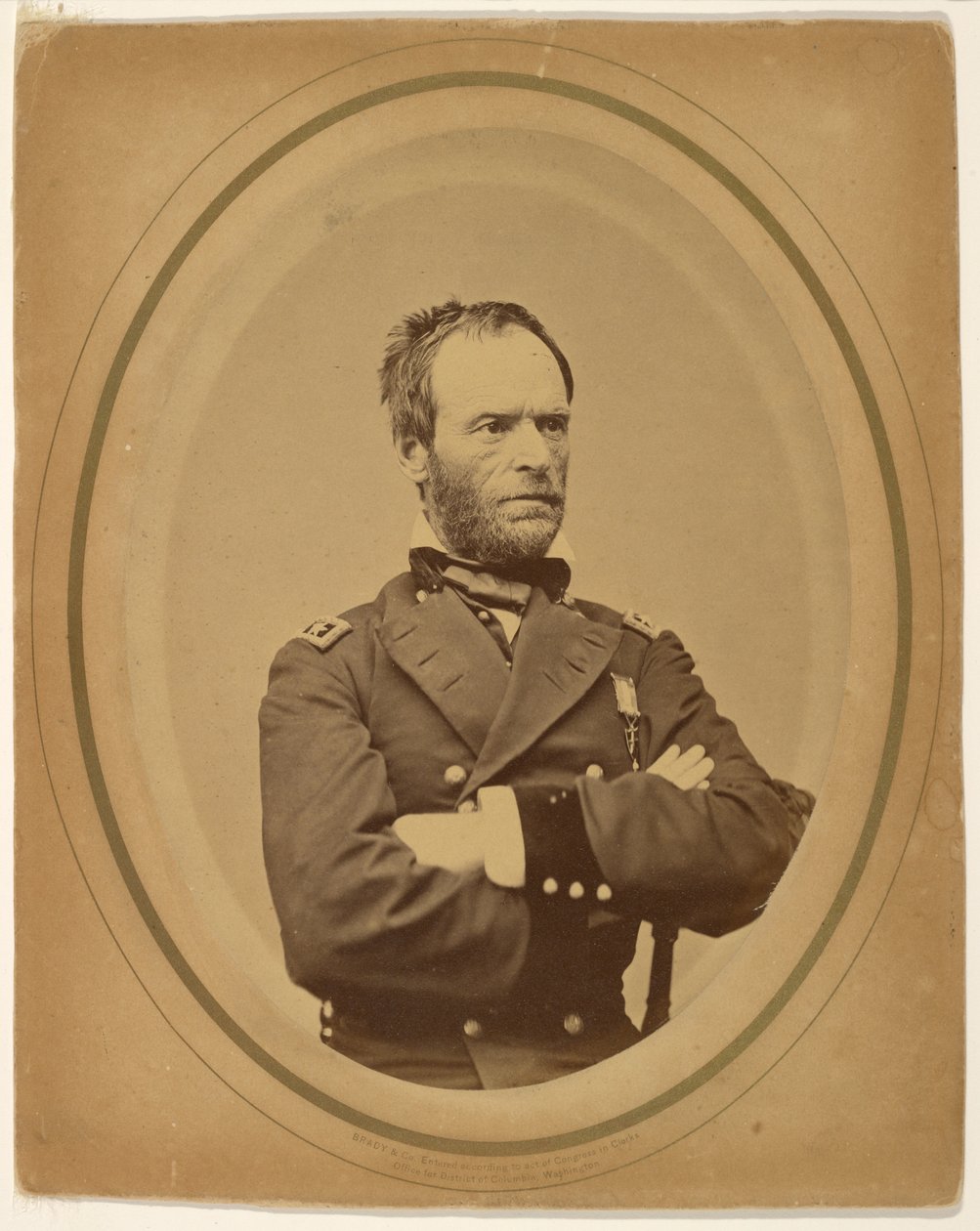 [William Tecumseh Sherman] door Mathew B. Brady