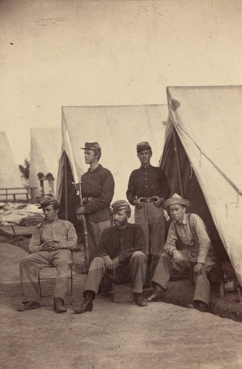 Kamptafereel,1862 (foto) door Mathew Brady