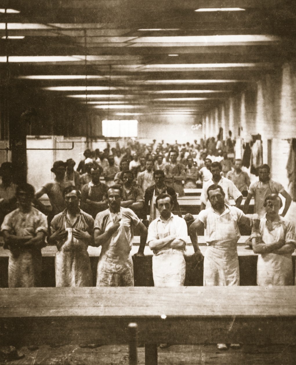 Koks in een grote kampkeuken tijdens de Amerikaanse Burgeroorlog door Mathew B. Brady
