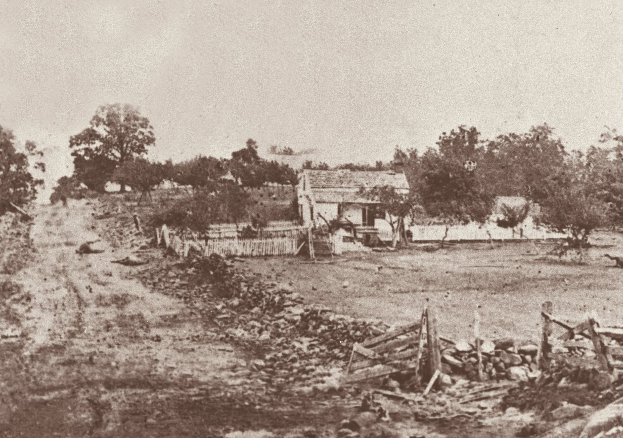 Hoofdkwartier van generaal Meade tijdens de Slag bij Gettysburg door Mathew Brady