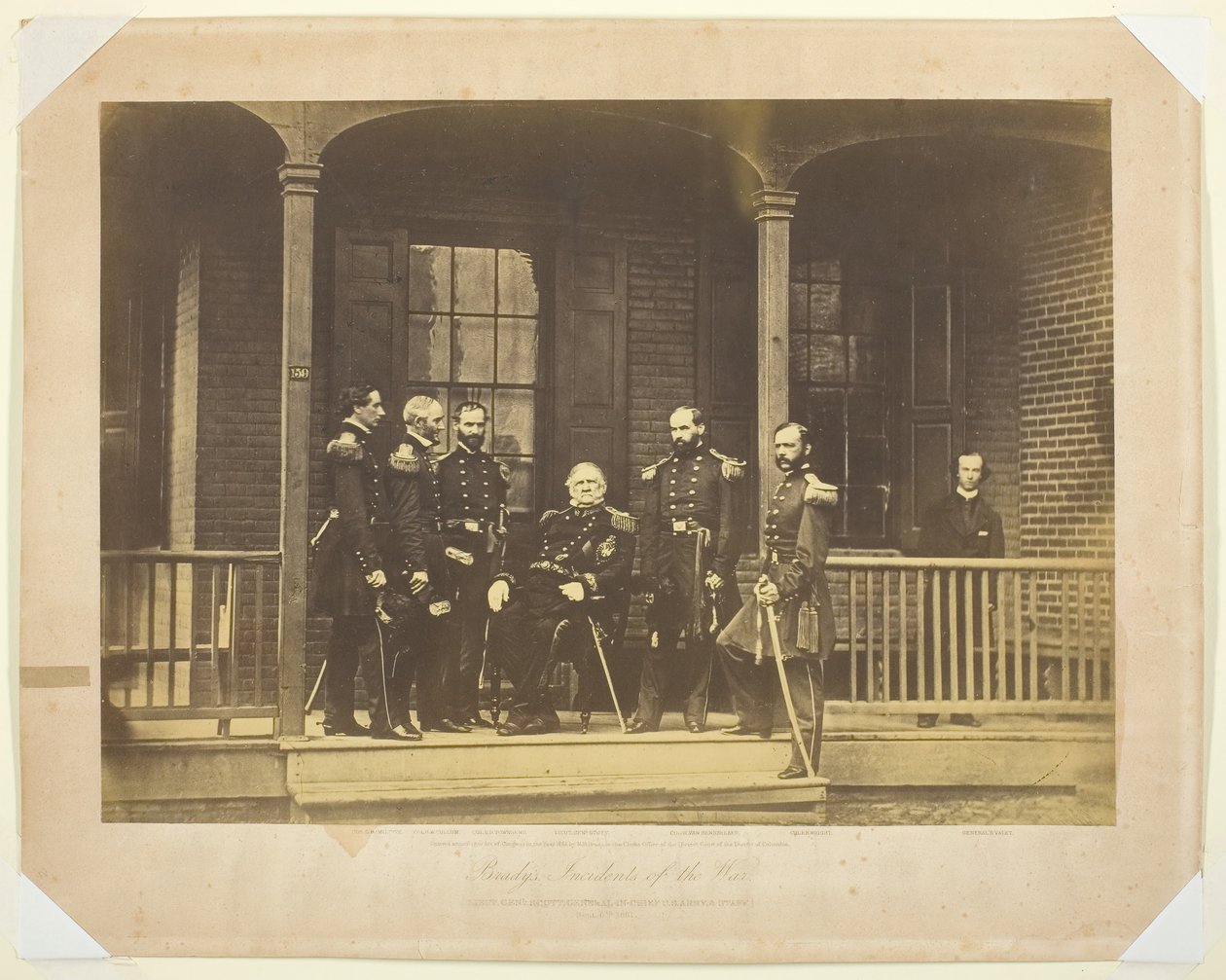 Luitenant-generaal Scott, Generaal-in-Chief, U.S. Leger en Staf, 1861 door Mathew Brady