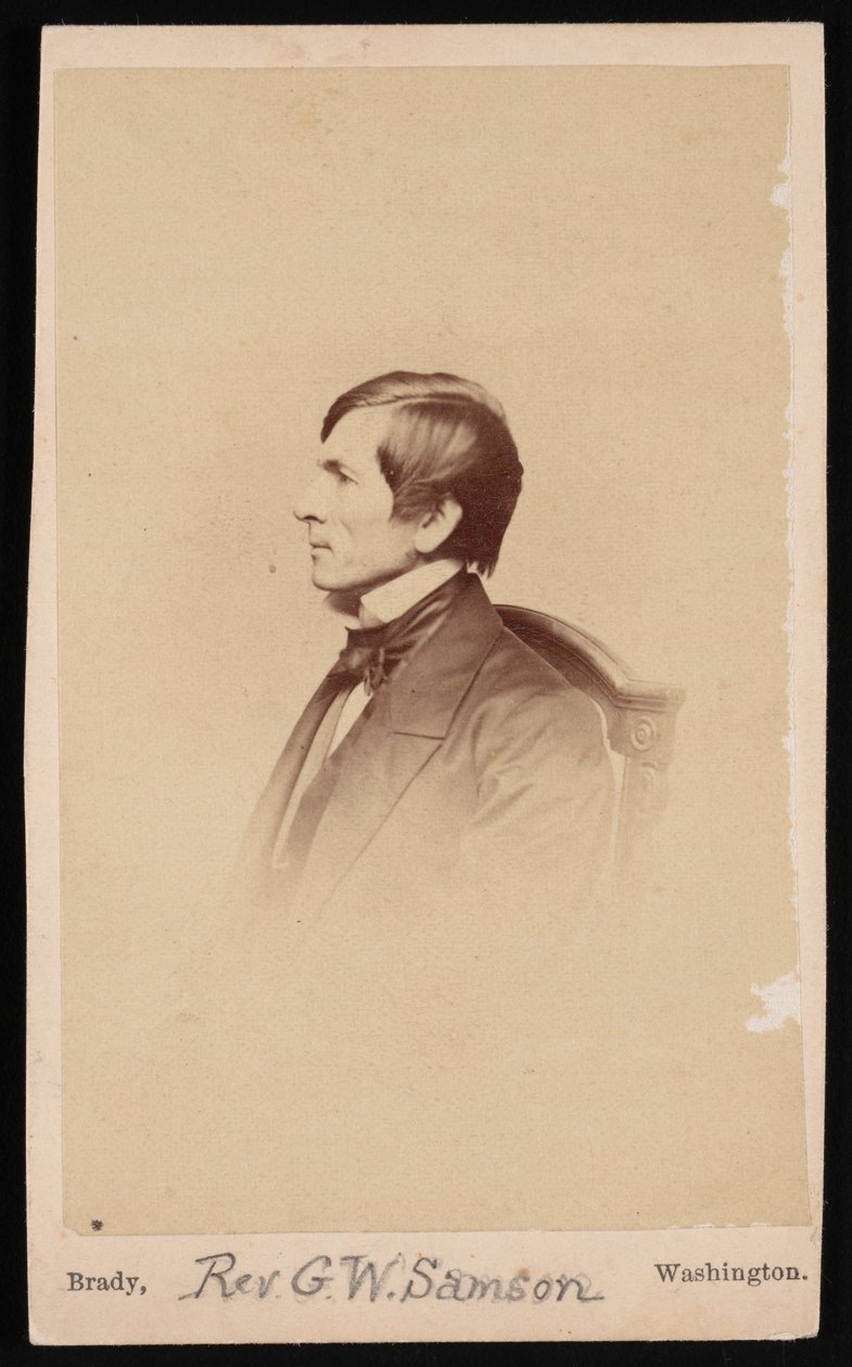 Portret van ds. George Whitefield Samson 1819-1896, voor 1896 door Mathew Brady