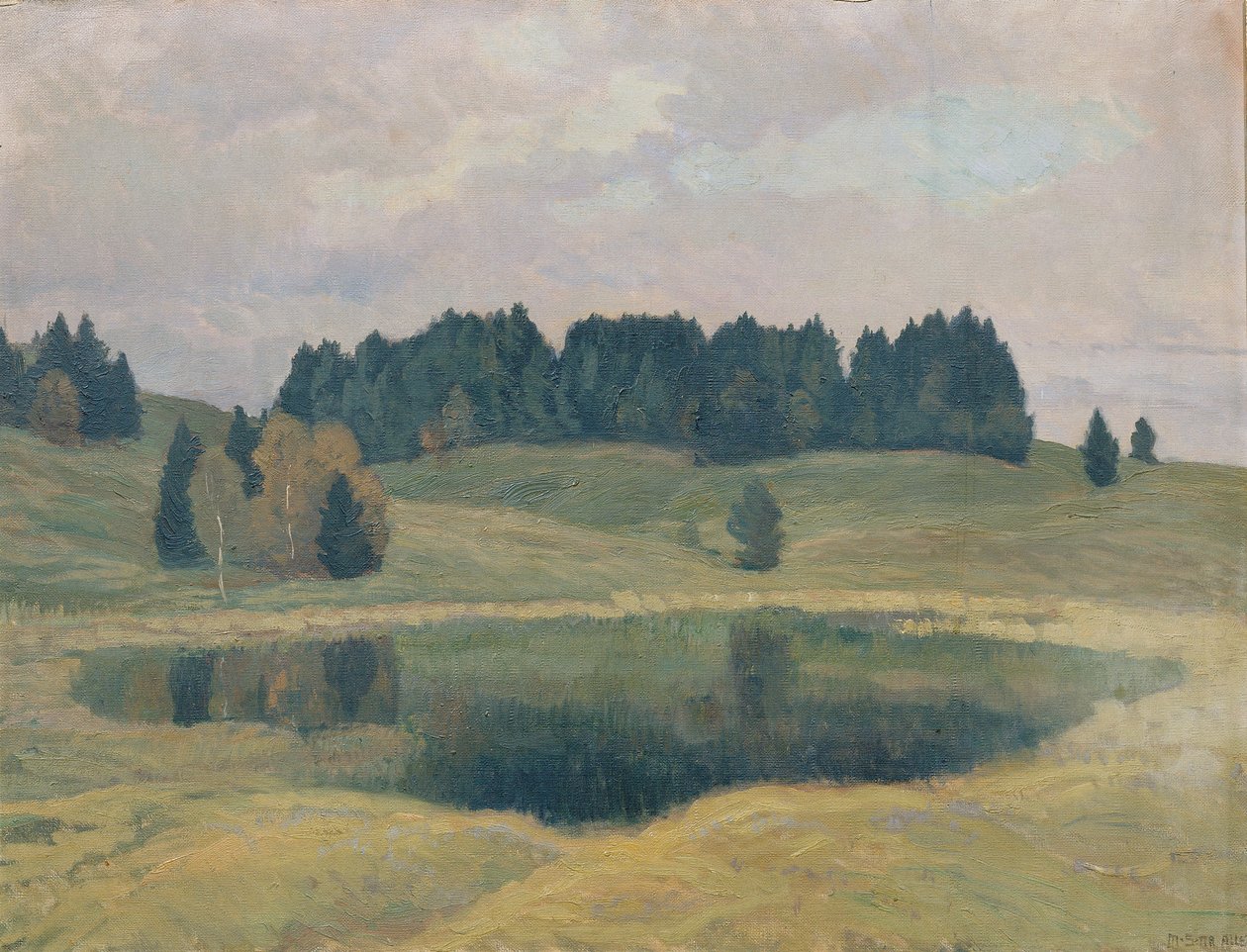 Avond aan het Mittenwaldmeer door Mathilde Sitta Allé
