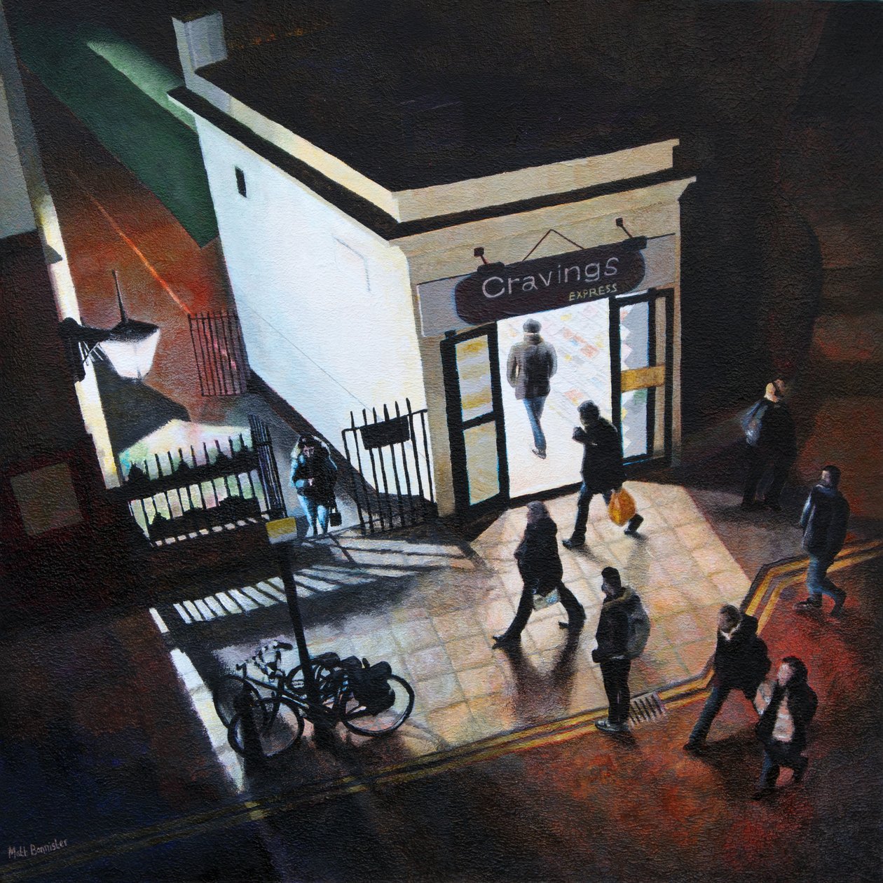 Cravings, 2019 (acryl op paneel) door Matt Bannister