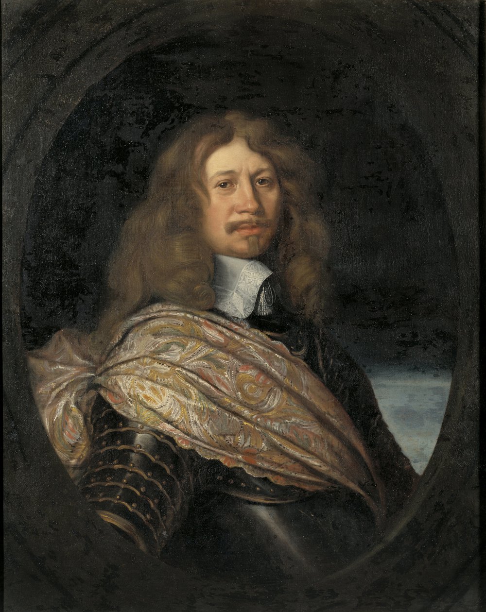 Portret van Carl Gustav Wrangel, graaf van Salmis door Mattaus the Younger Merian