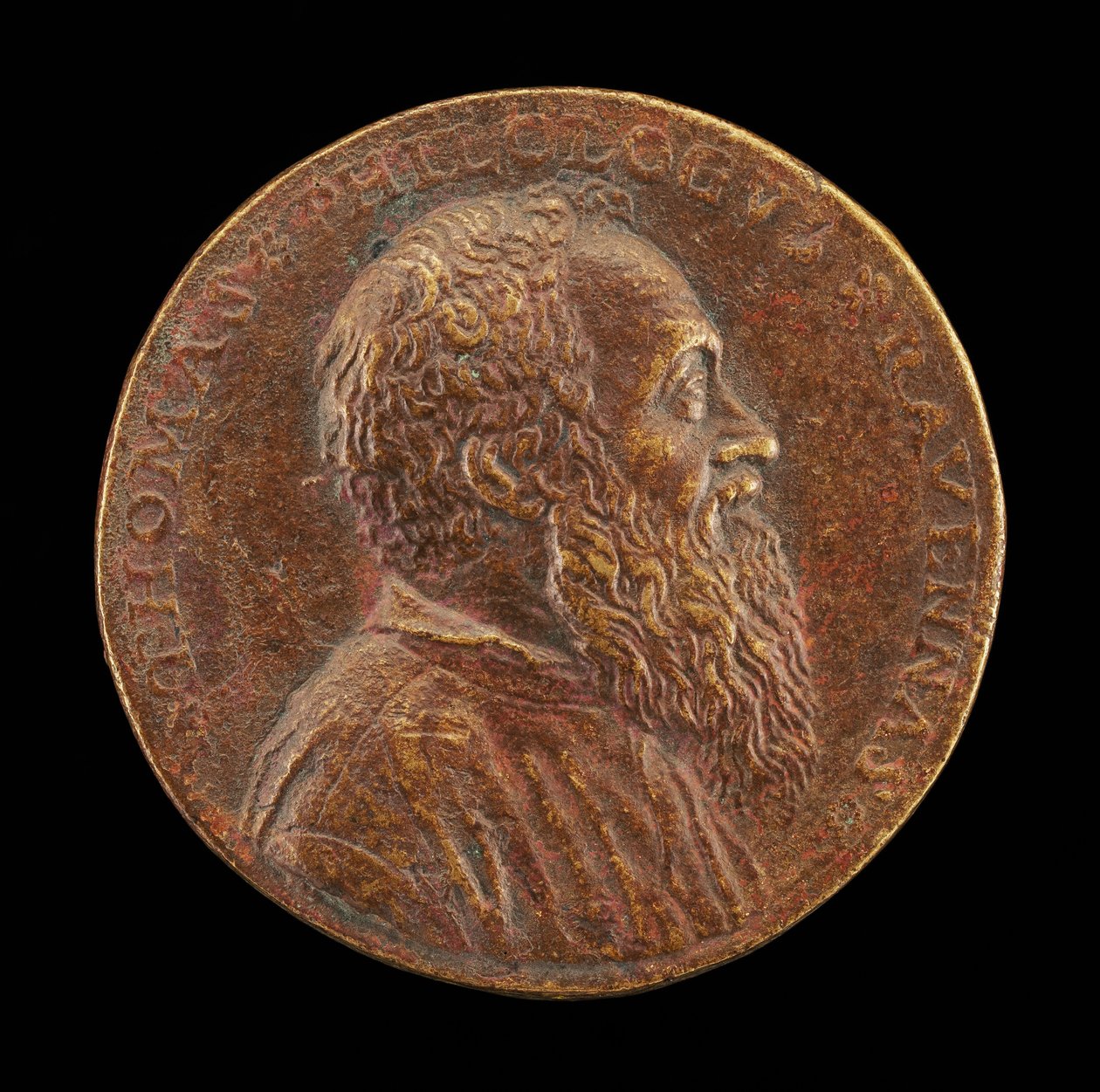 Tommaso Rangone, 1493-1577, Arts van Ravenna [voorzijde], 1562 door Matteo Pagani