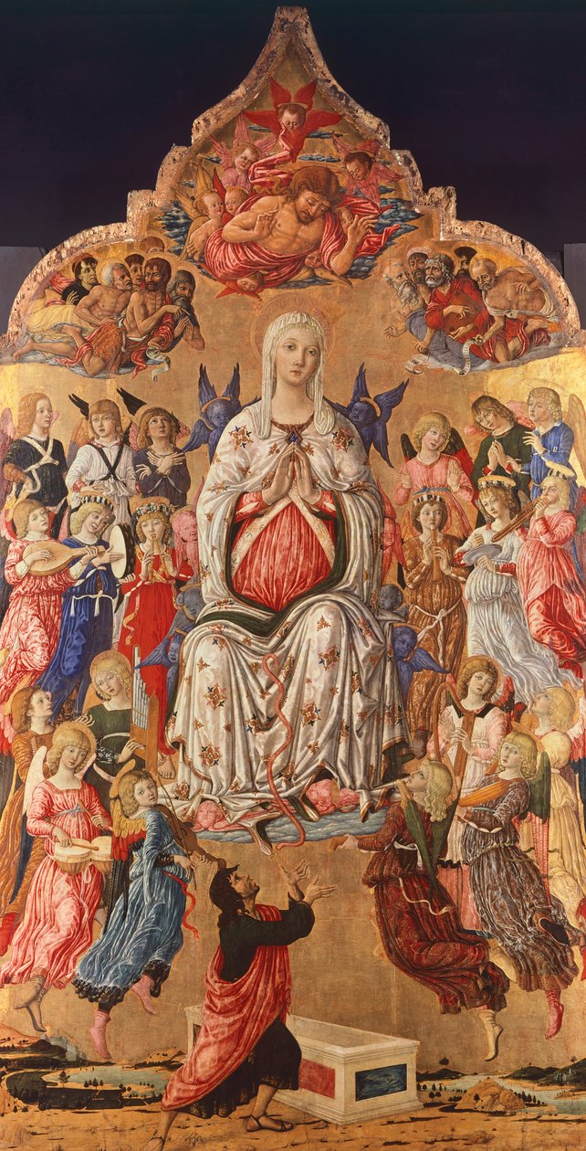 Madonna van de gordel, door Matteo di Giovanni (ca. 1430-1495) door Matteo di Giovanni