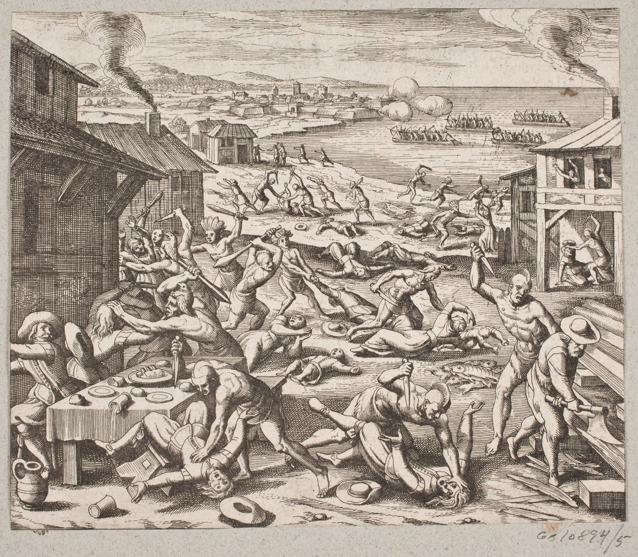 Zo werd ook deze vrede verbroken door bedrog door Matthäus Merian d.Æ.