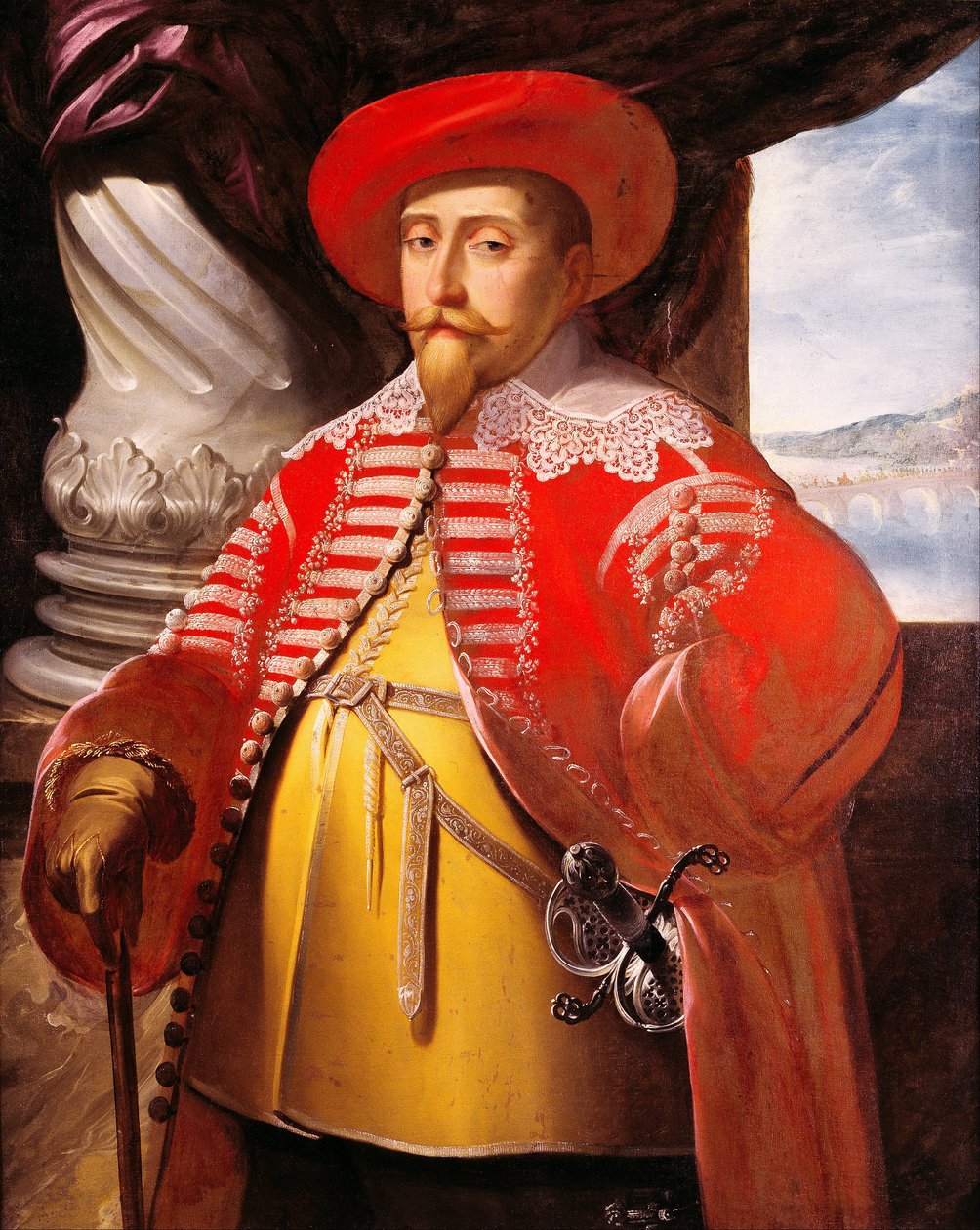 Portret van Gustavus Adolphus, 1632 door Matthaus Merian