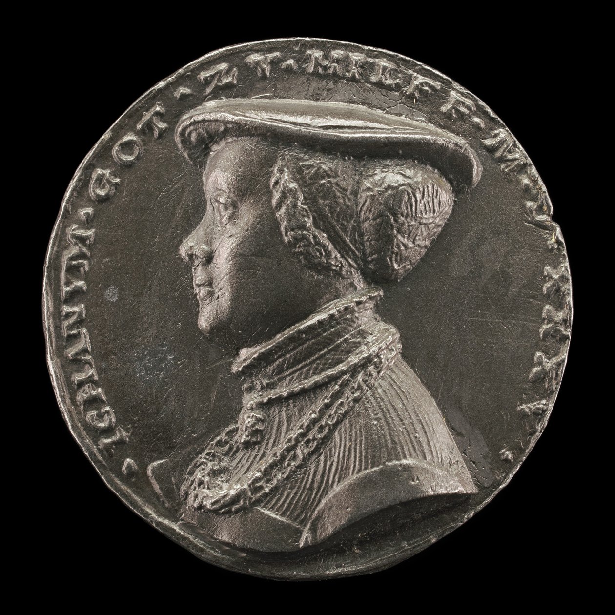 Magdalena Rummel, Vrouw van Lorenz Staiber 1509 [achterzijde], 1535 door Matthes Gebel