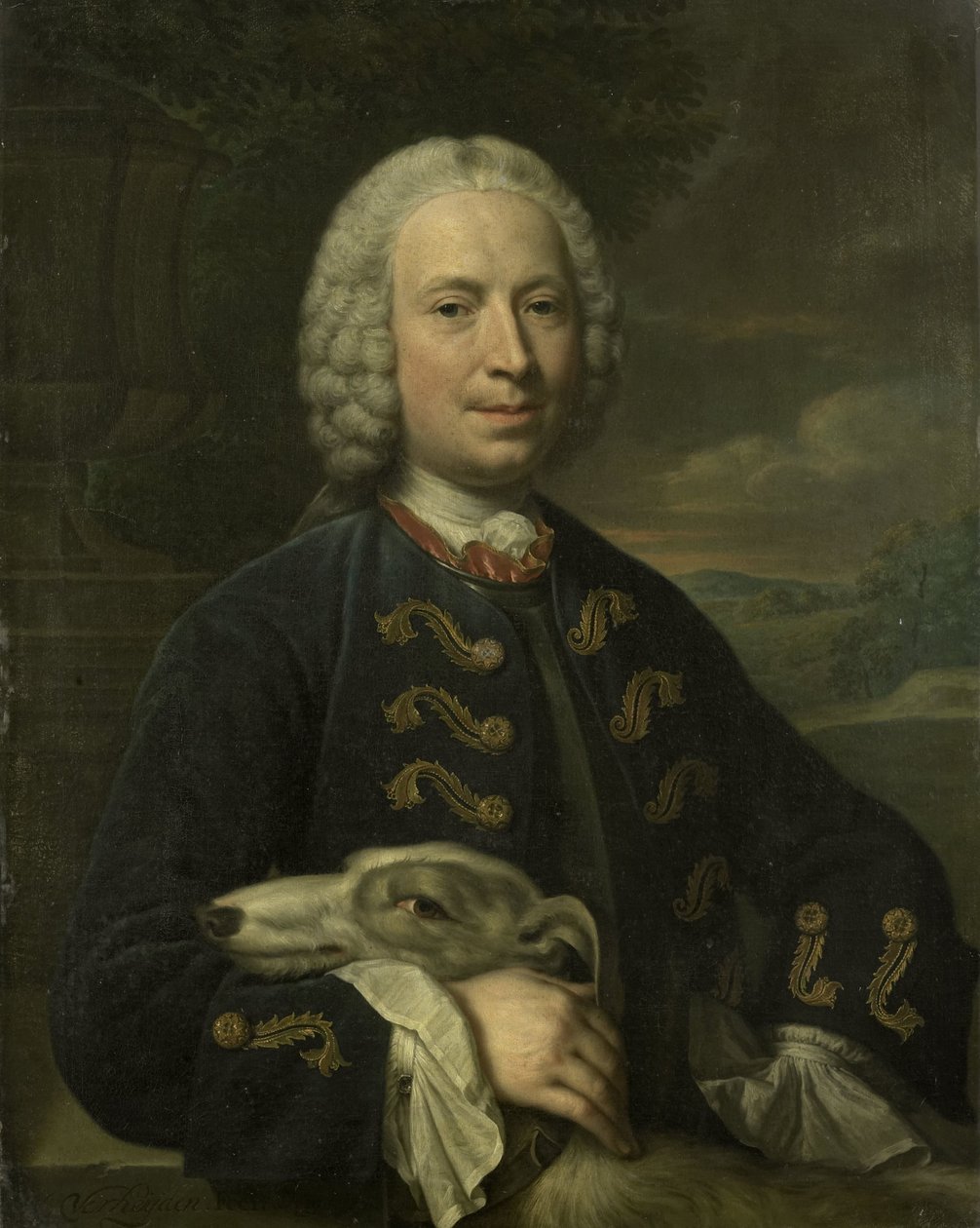 Portret van Coenraad van Heemskerck, Graaf van het Heilige Roomse Rijk, Heer van Achttienhoven en Den Bosch door Mattheus Verheyden