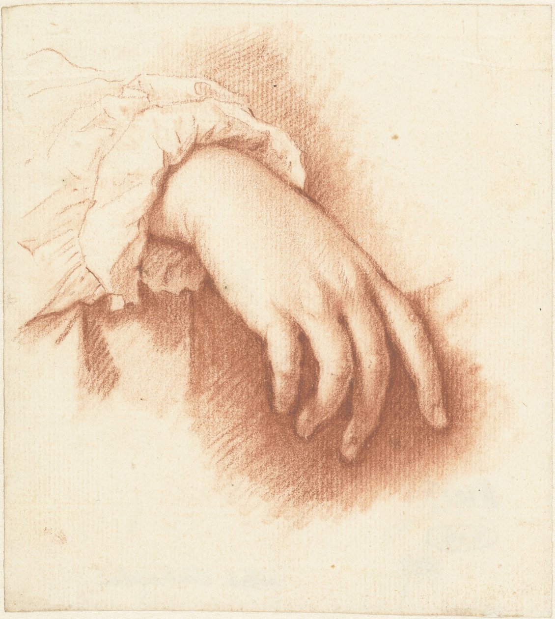 Studie van een rechterhand door Mattheus Verheyden