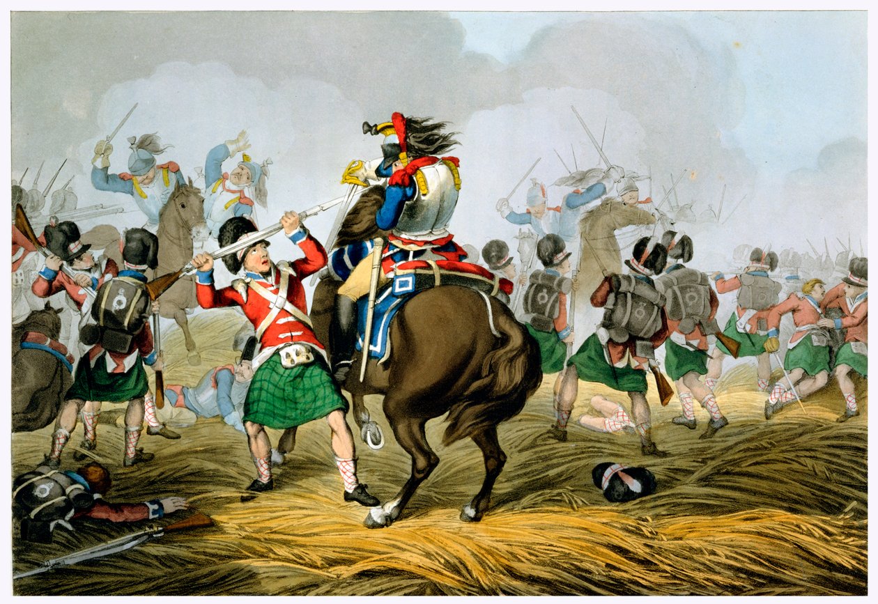 Slag bij Waterloo, 1815 door Matthew Dubourg