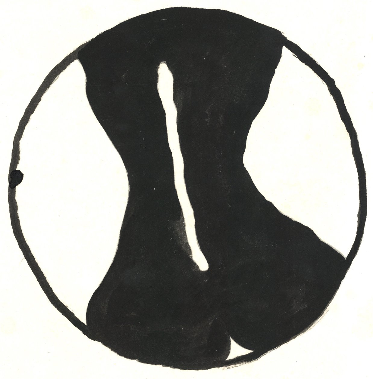 Du Serie Glyphes 8, 2017 (oostindische inkt) door Matthew Hilton