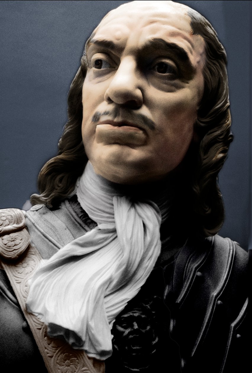 Buste van Lord Protector Oliver Cromwell, 1860 door Matthew Noble