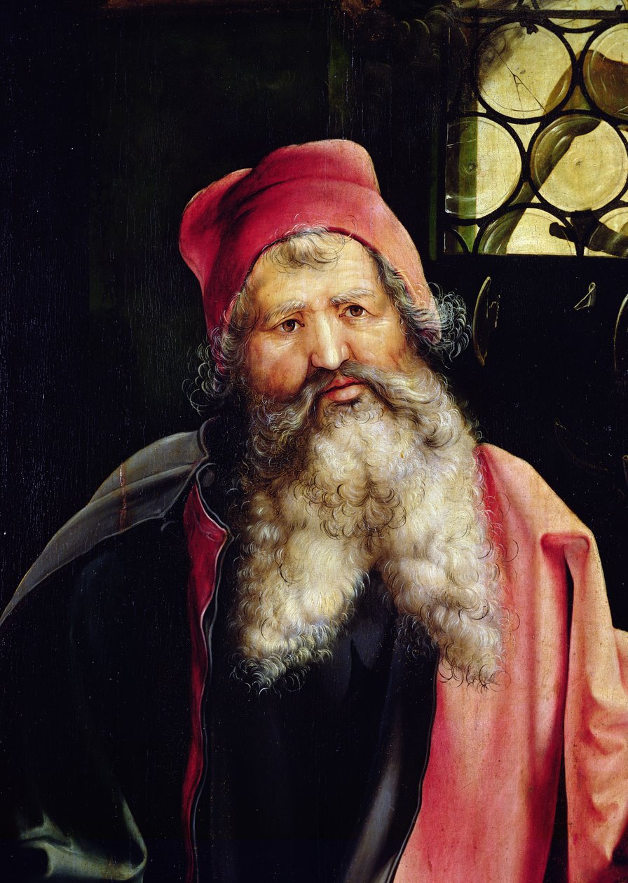 Detail van Sint Antonius van het Isenheim altaarstuk door Matthias Grünewald