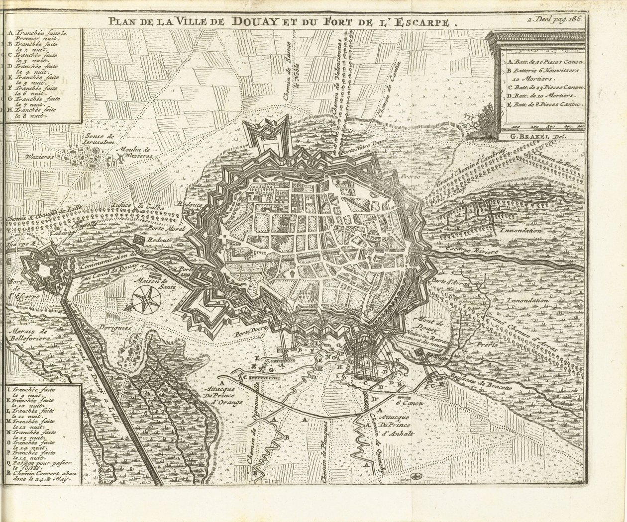 Beleg van Douai, 1710 door Matthijs Pool (possibly)