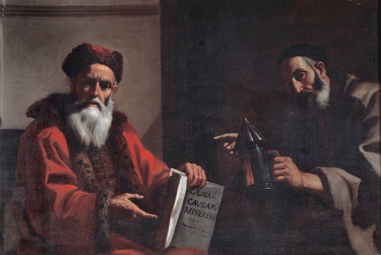 Diogenes en Plato, 1649 door Mattia Preti