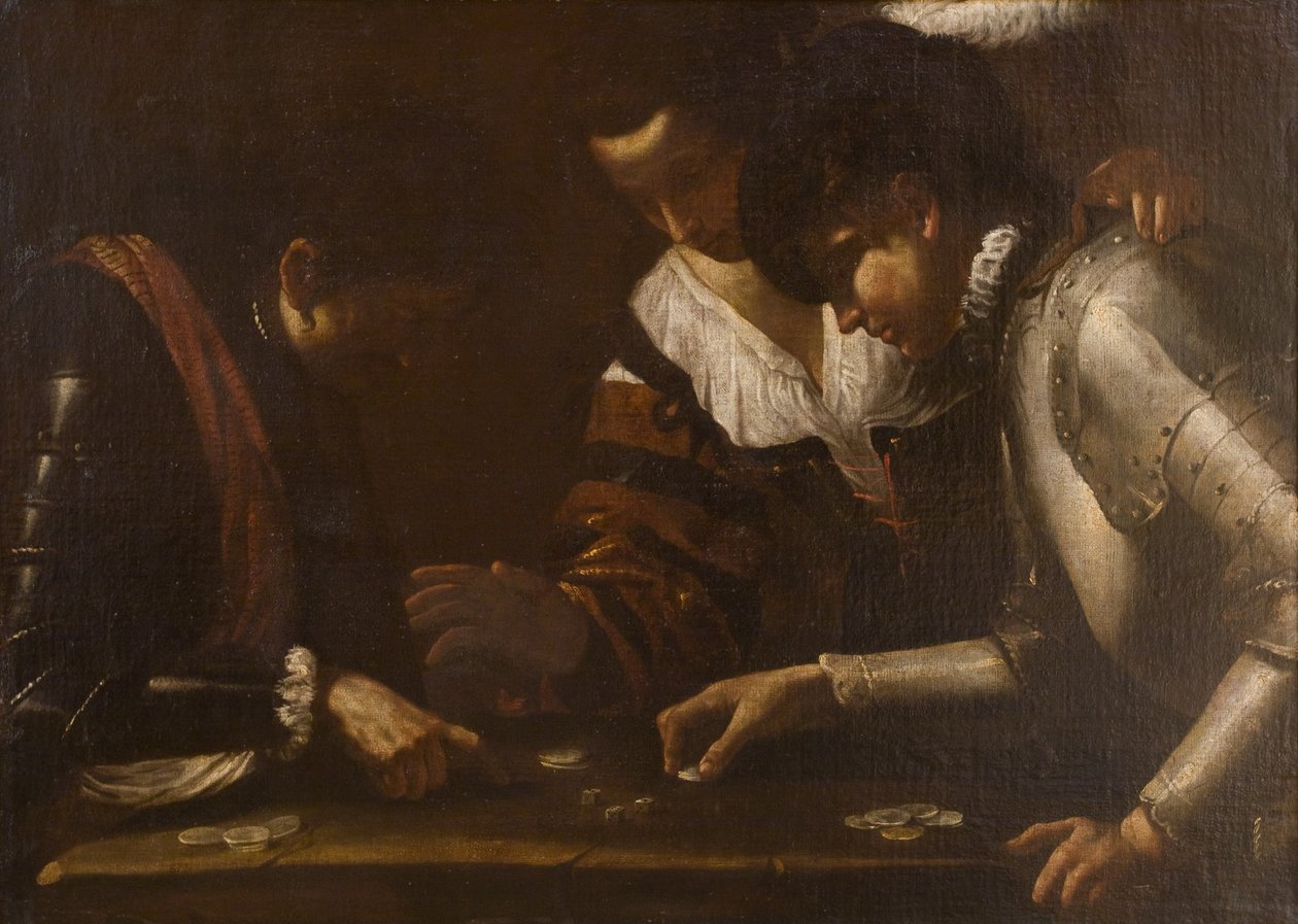 Dobbelspelers door Mattia Preti