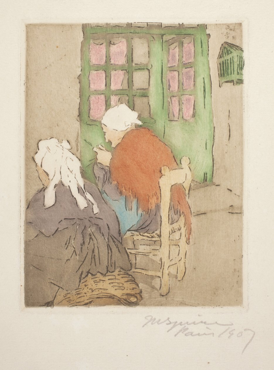 La Porte Verte (The Green Door) (Knitting) door Maud Hunt Squire