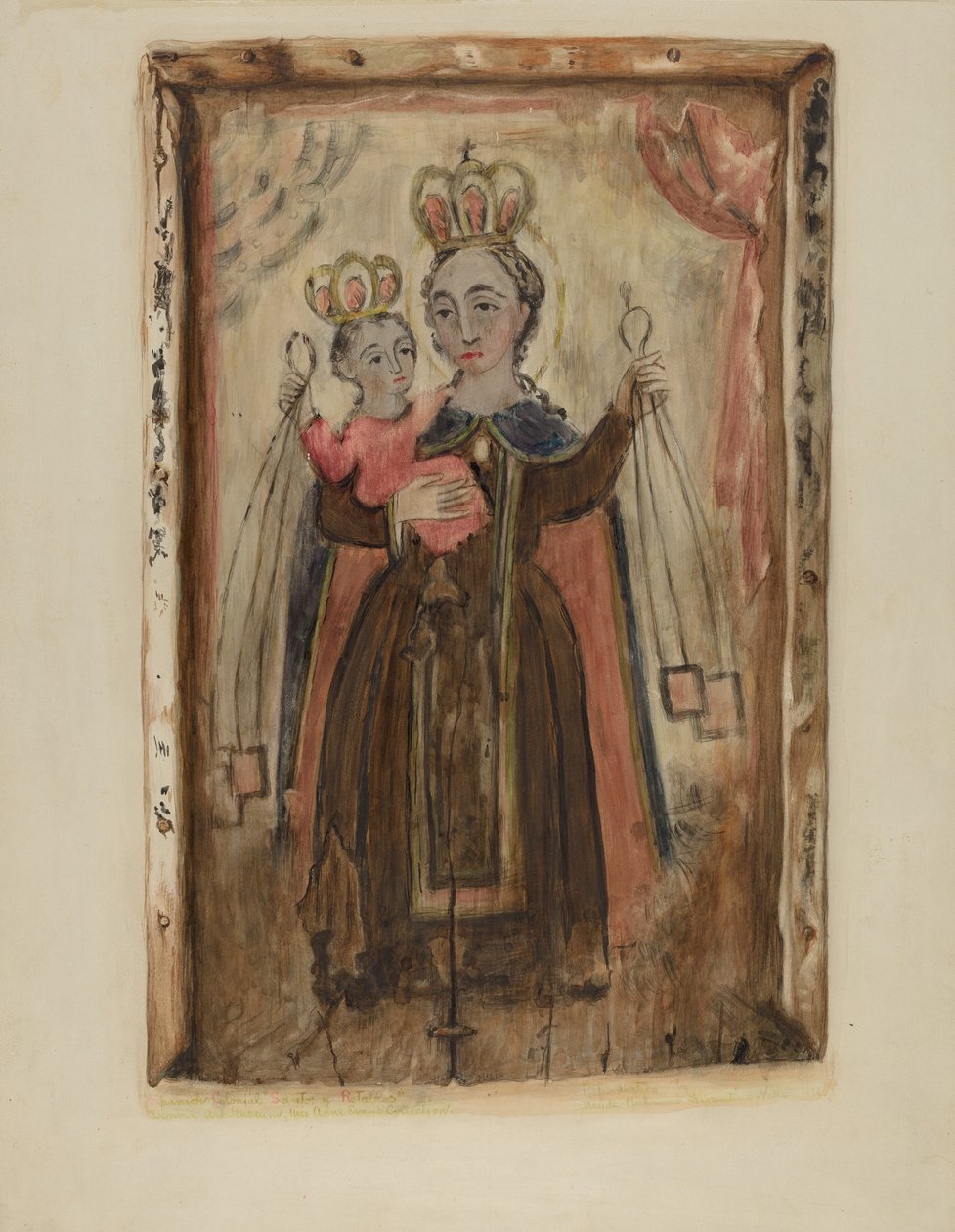 Retablo (Onze Lieve Vrouw van Carmel) door Maude Valle