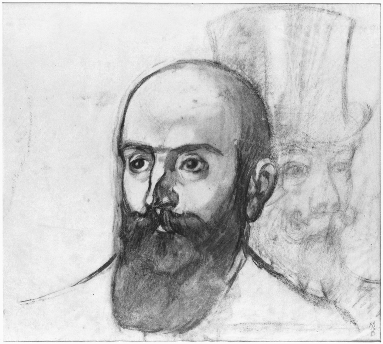 Edouard Vuillard (1868-1940) en Andre Mellerio (1862-1943) ca. 1899 door Maurice Denis