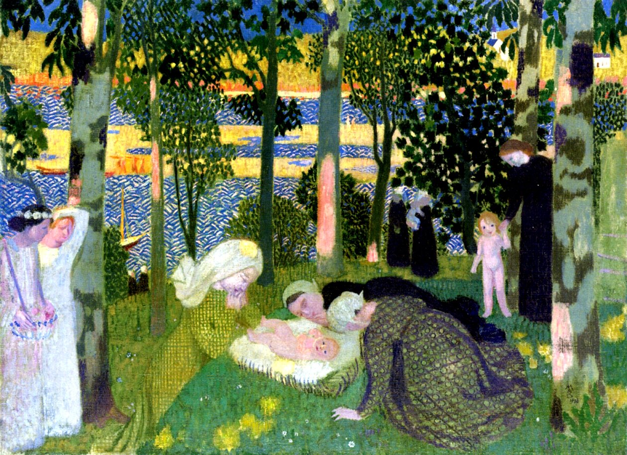 De pasgeborene, 1900 door Maurice Denis