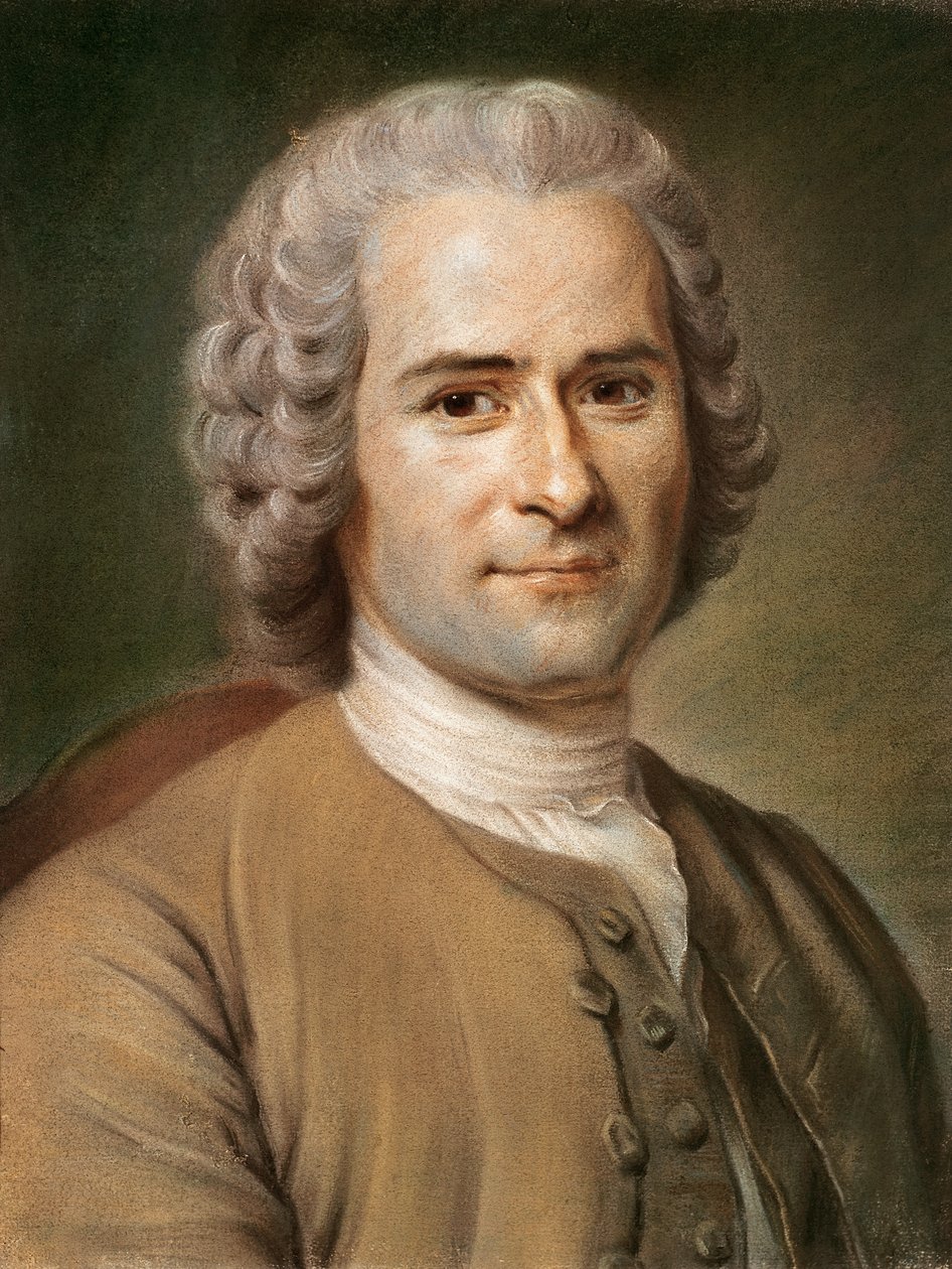 Jean-Jacques Rousseau (1712-78) na 1753 door Maurice Quentin de La Tour