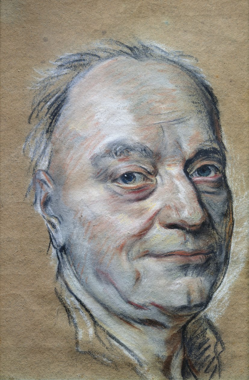 Portret van Prosper Jolyot de Crebillon (1674-1762) 1761 door Maurice Quentin de La Tour