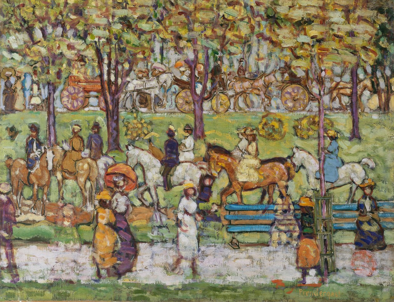 Central Park door Maurice Brazil Prendergast