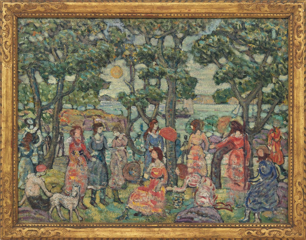 Landschap met Figuren door Maurice Brazil Prendergast