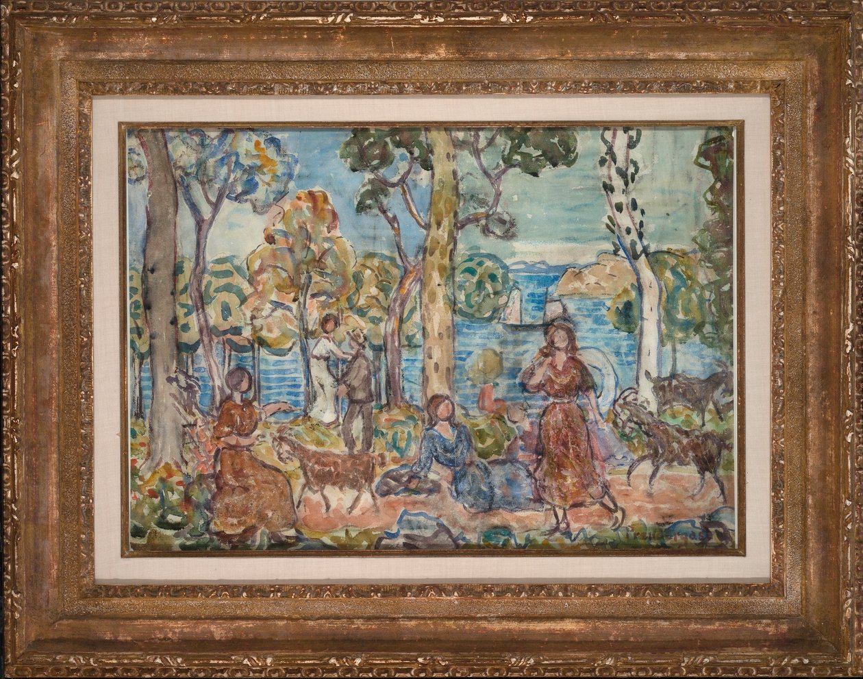 Kust, ca. 1914-16 door Maurice Brazil Prendergast